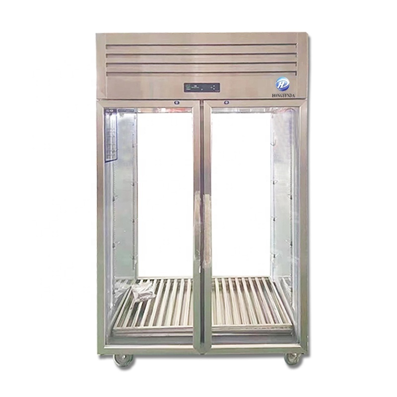 Stainless Steel Duck Glass Door Hanging Dry Aging Refrigerator