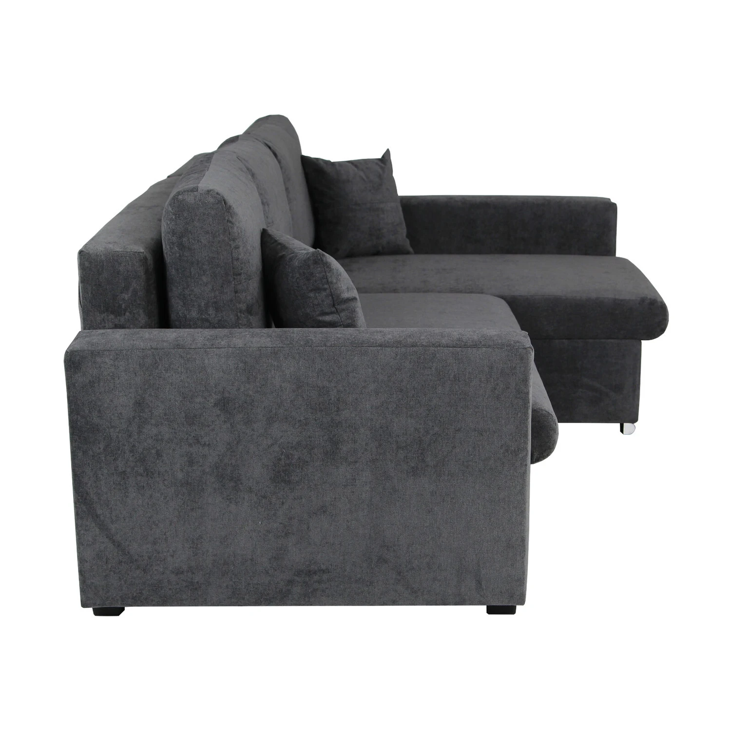 fabric couch sectional sofa with chaise long living room furniture storage sofa bed