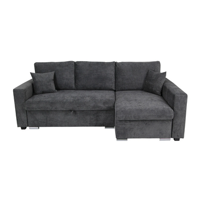 fabric couch sectional sofa with chaise long living room furniture storage sofa bed