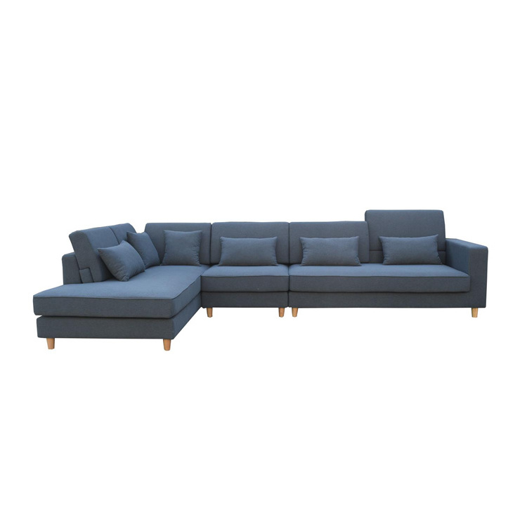 L shape sofa set furniture living room blue velvet sofa new product golden supplier 12 seater sofa set