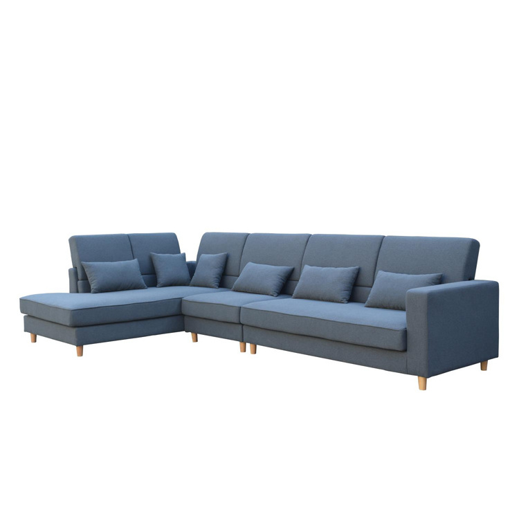 L shape sofa set furniture living room blue velvet sofa new product golden supplier 12 seater sofa set