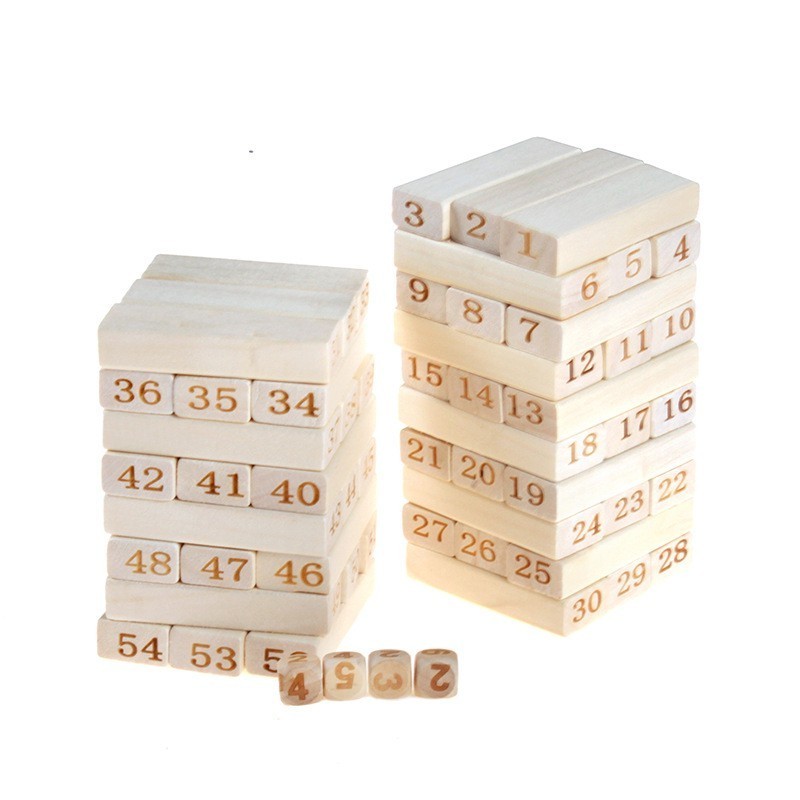 Hongyu Best Quality Wooden  Puzzle with Numbers stacking toys