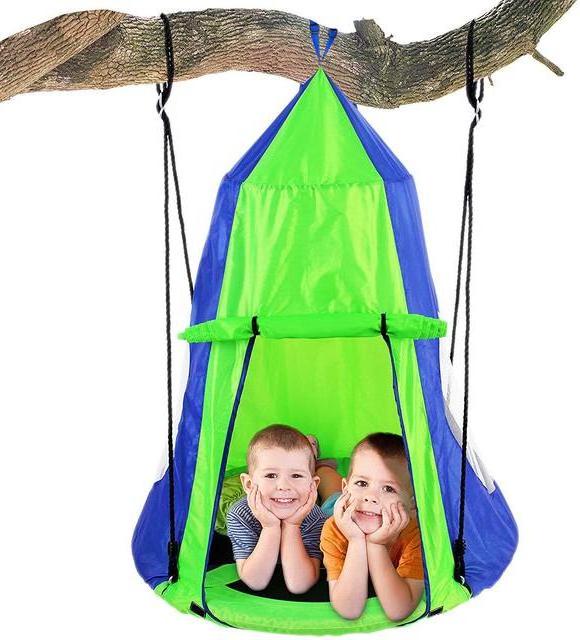 Hanging Chair Swing Tent Set, Hammock Nest Pod Hanging Swing Seat for Children