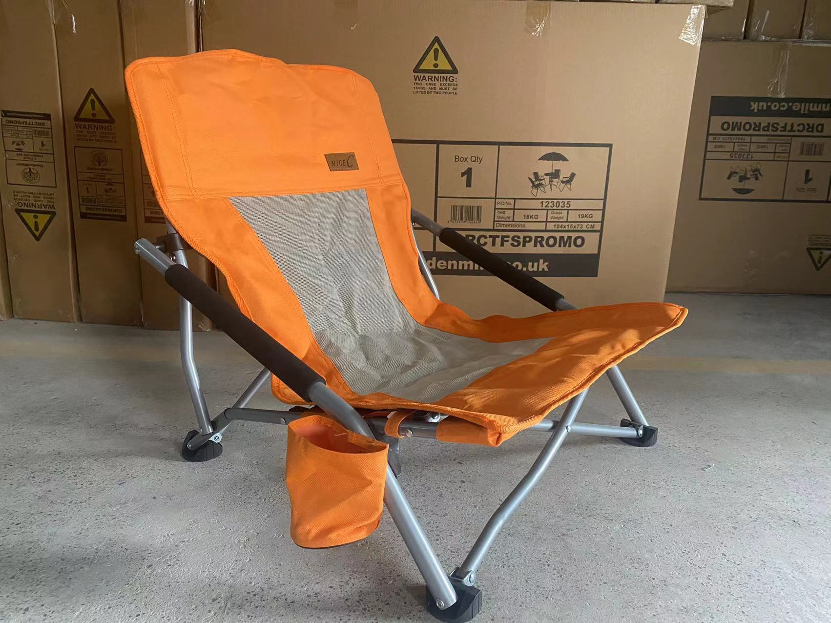 Camping Chair - Low Profile Folding Camping Chair for Beach, Picnic