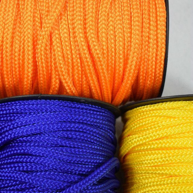 Hot sale durable strong round double braided polyester rope nylon rope