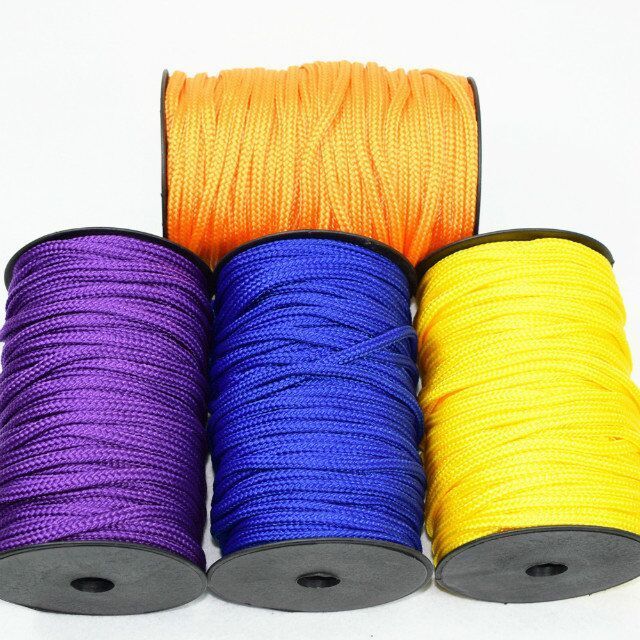 Hot sale durable strong round double braided polyester rope nylon rope