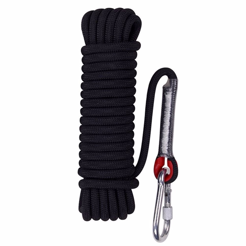 Best price high strength black polyester braided climbing rope