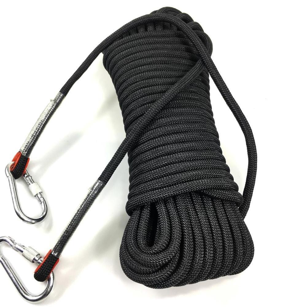 Best price high strength black polyester braided climbing rope