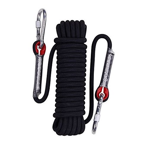 Best price high strength black polyester braided climbing rope