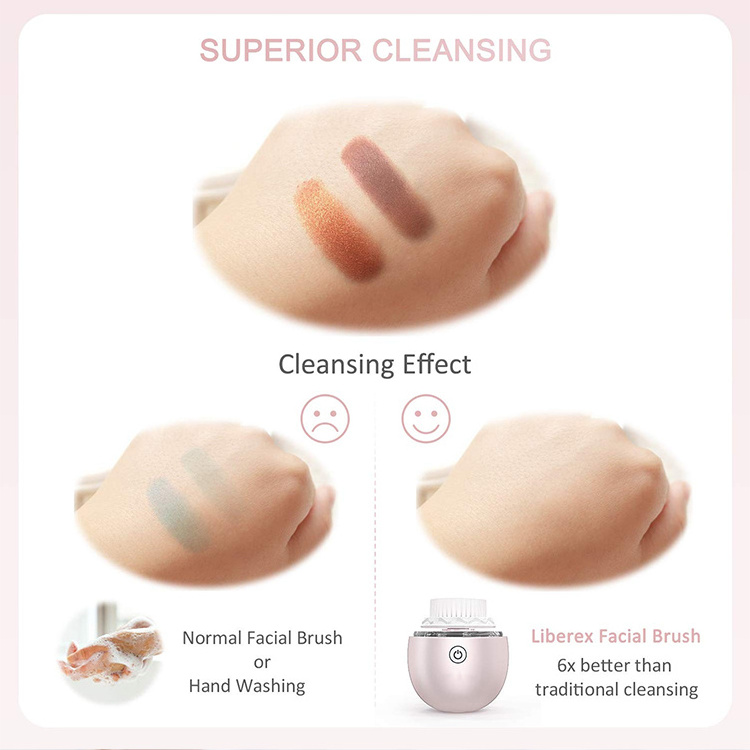 Hot products 2022 Custom women beauty tools ultrasonic skin care face sonic electric silicone facial cleansing brush