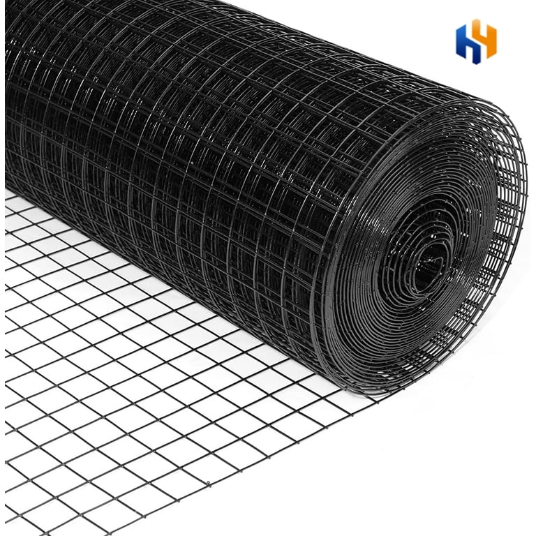 16 Gauge Black Vinyl Coated Welded Wire Mesh Size 1 inch by 1 inch Hot Dipped Galvanized Welded Wire Mesh