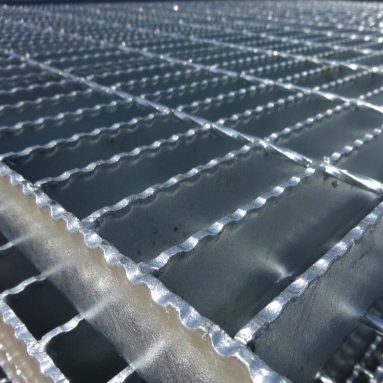 6m 25mm gutter cover hot dip galvanized stainless steel grating anti slip platform plate