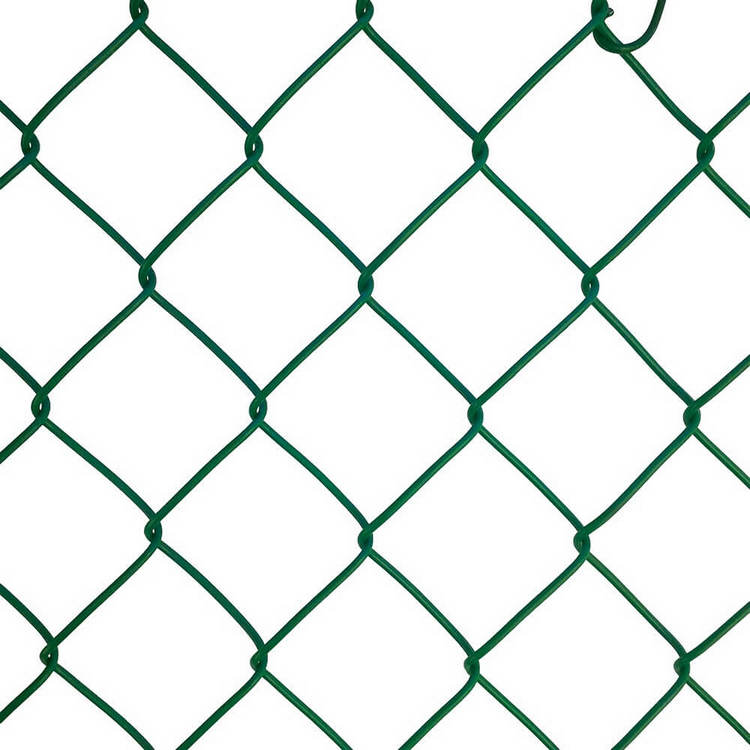 hot dip galvanized 6' tall diamond hole chain link iron wire mesh fence / pvc coated vinyl fence 50ft rolls