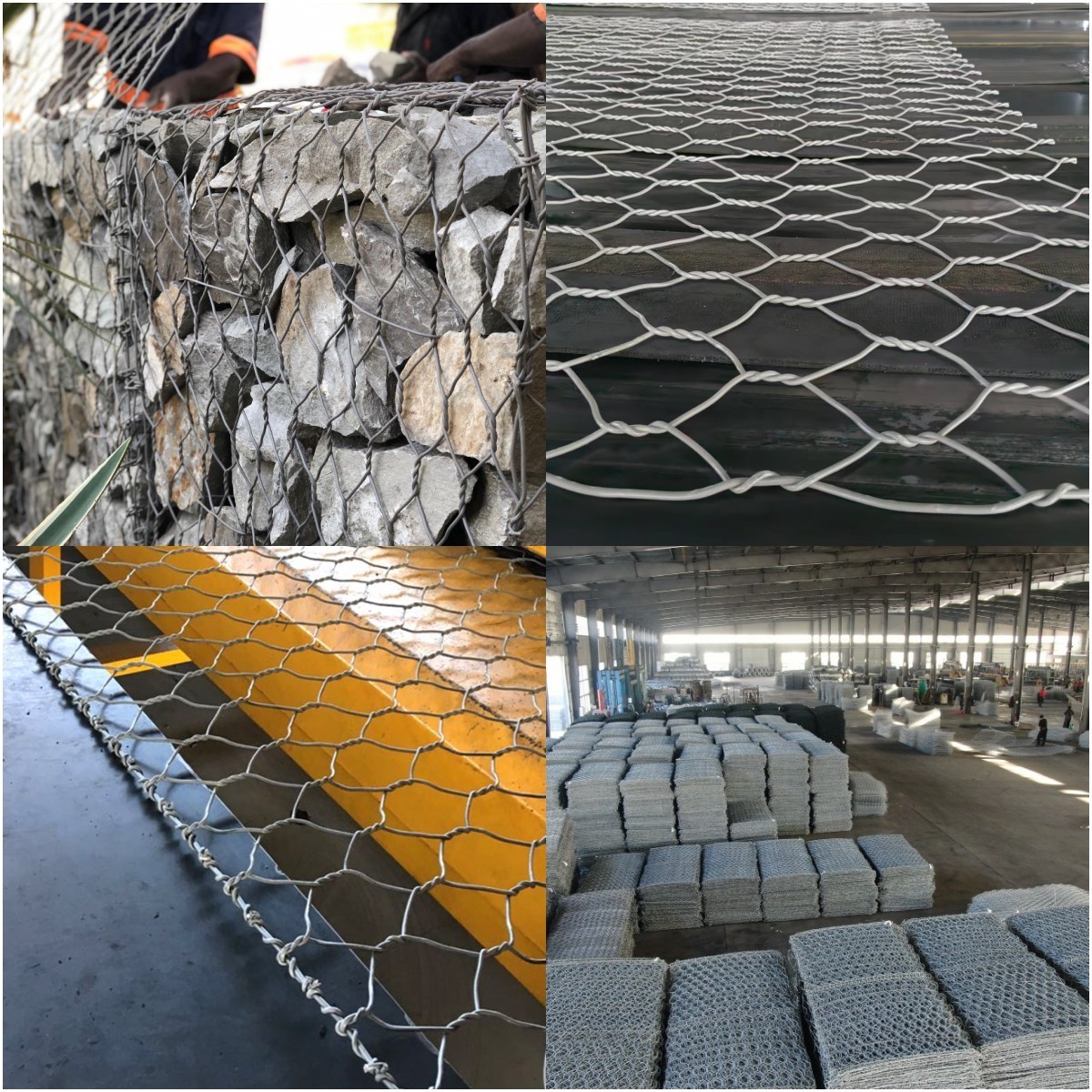 Wire netting weave geography hexing mur manufacture river rock fence gabion basket 2m x 1m x 1m gabion box supplier