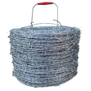 Hot-Dip Galvanized Barb Wire Roll, 18 Gauge Strong and Flexible Wire for Crafts Baseball Ball and Yard Garden