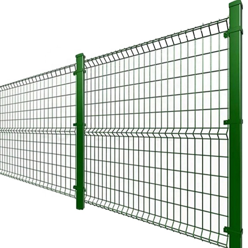 3D Fence Panels Curved Fencing Garden Wire Mesh Fence With V Folds