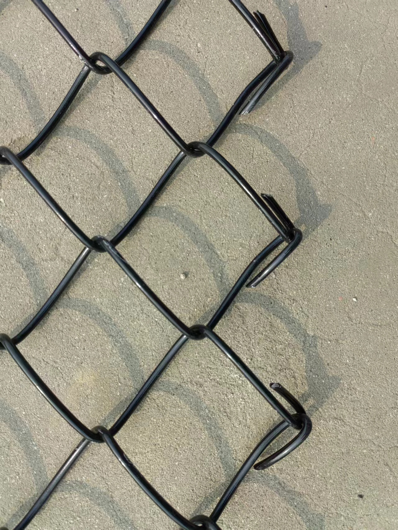 3mm wire 50x50 diamond mesh hot dip galvanized 6ft chain link iron wire mesh fence / pvc coated chain link fencing 50ft rolls