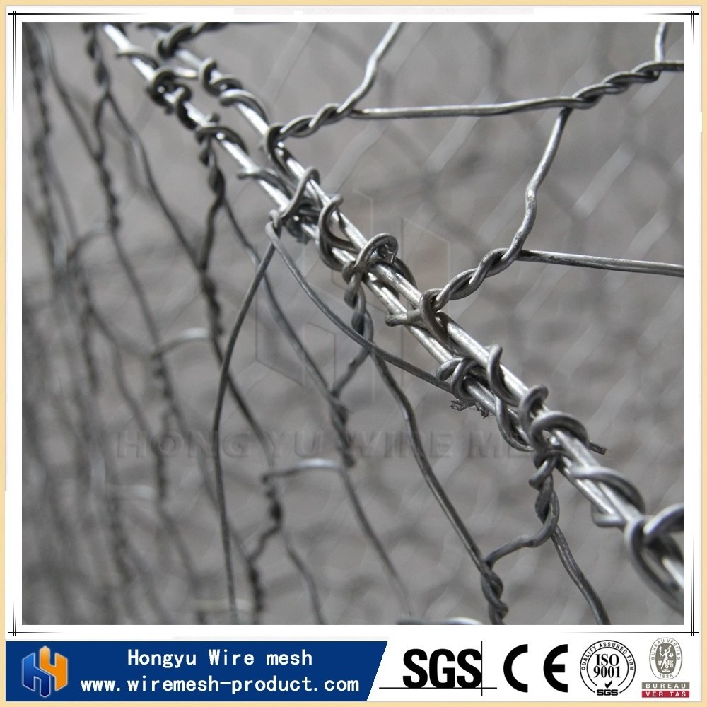 cheap hexagonal gabion fencing stone cage wire mesh galvanized gabion netting for sale