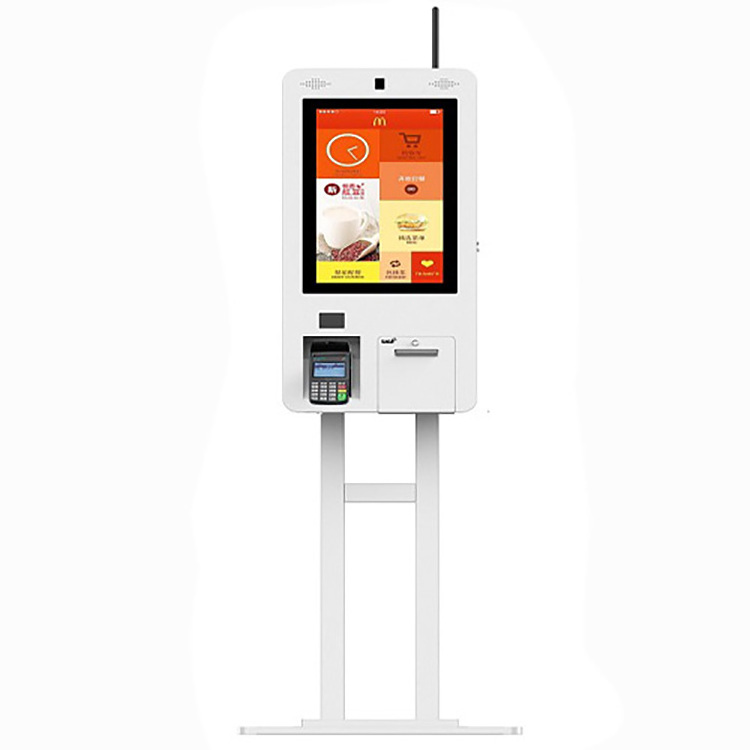 QR code scanner kiosk ordering machine self-service kiosk for restaurant self service key machine