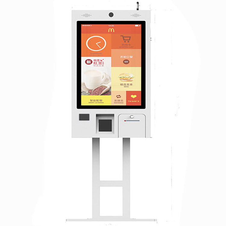 QR code scanner kiosk ordering machine self-service kiosk for restaurant self service key machine