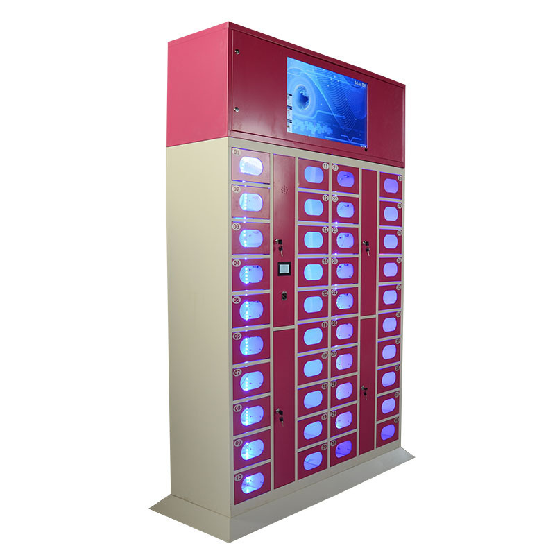 32 Inch Mobile Cell Phone Charger Multifunction NFC Power Bank Sharing Phone Charging Station Kiosk With Lockers