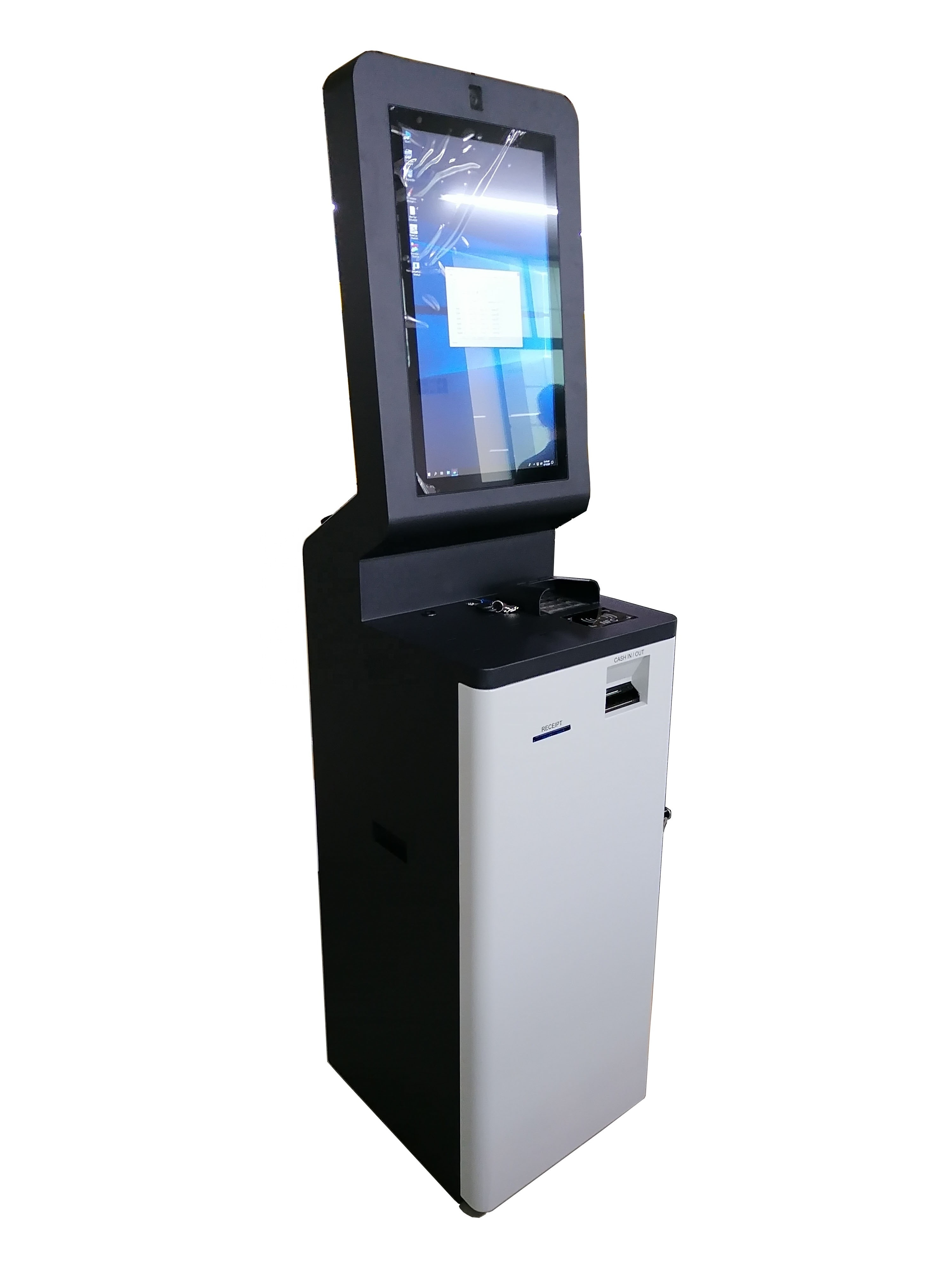 Custom Design Touch Screen Hotel check in kiosk with Passport Scanner Card Reader Casino Gaming Payment Kiosk Machine