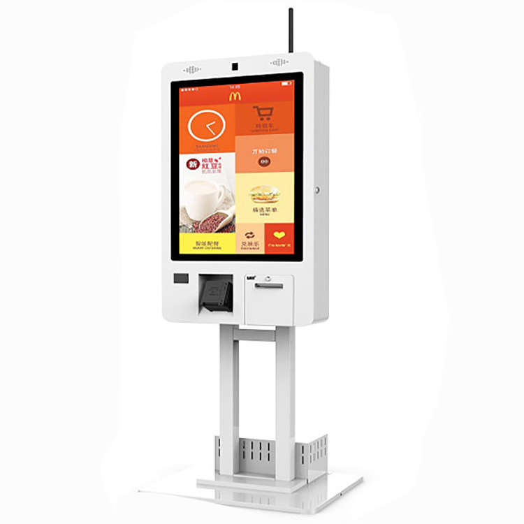 QR code scanner kiosk ordering machine self-service kiosk for restaurant self service key machine