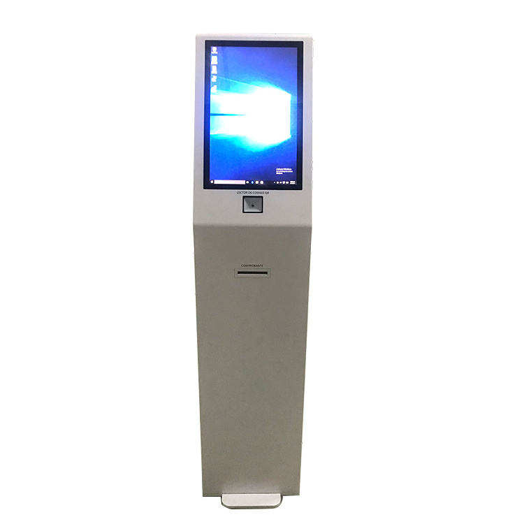 floor standing 32inch touch screen automatic restaurant self service fast food ordering kiosk machine drive thru kiosk