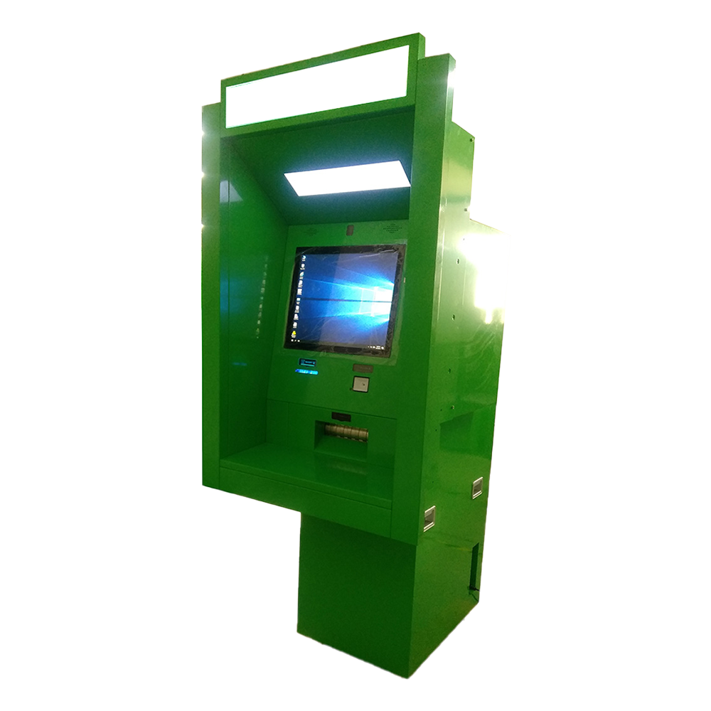 Customized Convert coins to cash Terminal Touch Screen Pay Kiosk Currency Exchange Machine