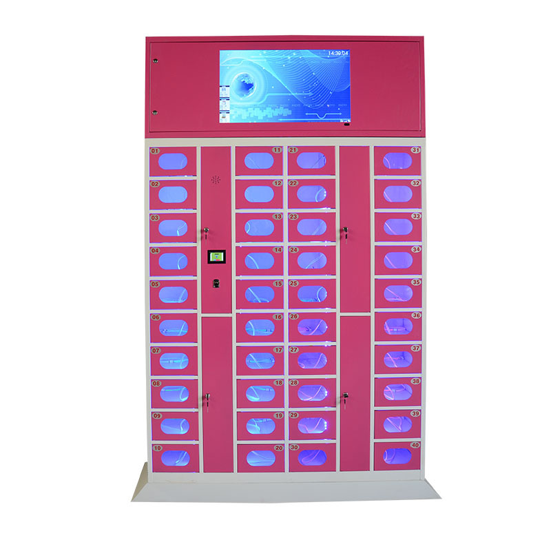 32 Inch Mobile Cell Phone Charger Multifunction NFC Power Bank Sharing Phone Charging Station Kiosk With Lockers