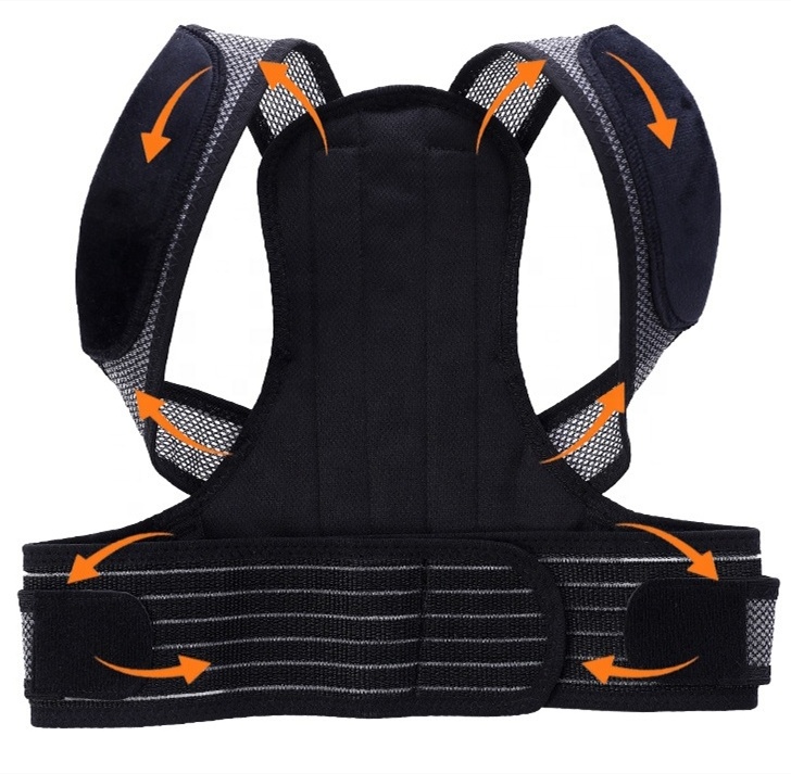 Posture corrector adjustable back brace lumbar support for Women and Men