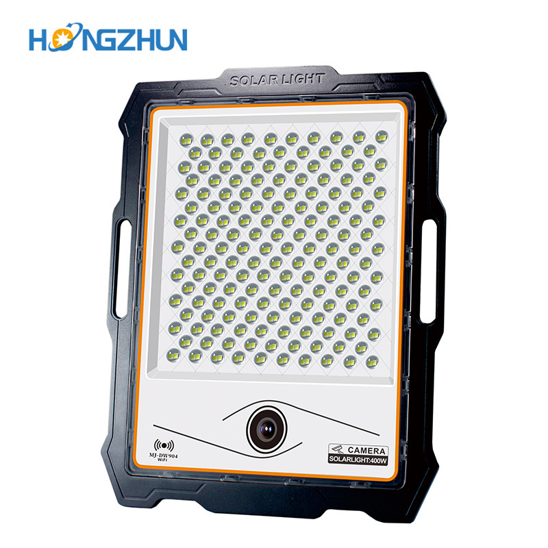 High Power IP65 Solar Outdoor Cctv Flood Light with Camera Aluminum Waterproof 100W 200W 300W 400W Garden Led Flood Solar Light