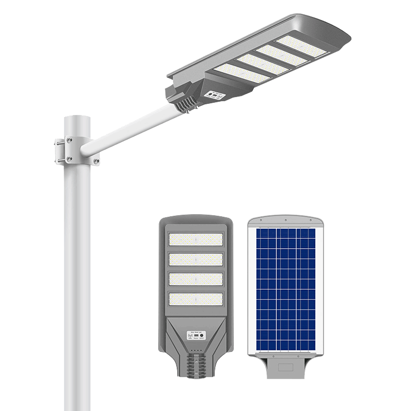 Outdoor IP67 Waterproof 200w-600w Led Solar Street Light with Remote Control All in One Integrated LED PC Plastic Material