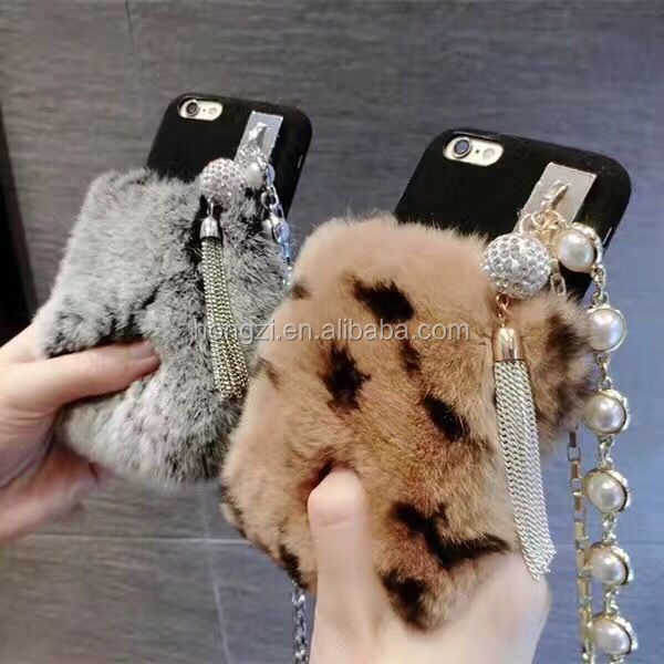 Multi Colors 100% Real Rabbit Fur Phone Case Hot Sell Luury Cover For iPhone 5c 5 5s 4 4s 6 6s 7 7 7 Plus 8 Pear Fur Case