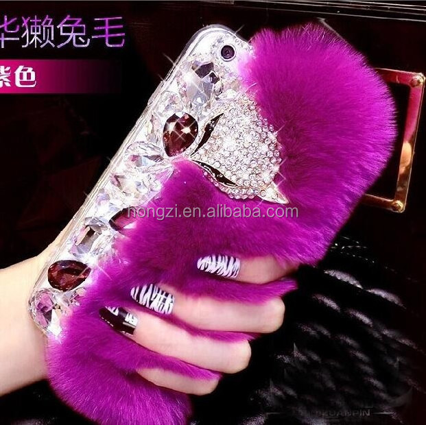 Multi Colors 100% Real Rabbit Fur Phone Case Hot Sell Luury Cover For iPhone 5c 5 5s 4 4s 6 6s 7 7 7 Plus 8 Fur Case