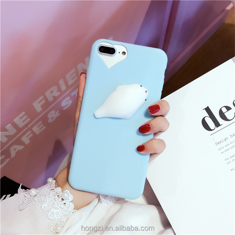 Lovely 3D silicon Cartoon Cute Cat Candy soft TPU squishy Phone cases for iPhone 6 cases 6S 7 Plus 5 5S 8 For iPhone case