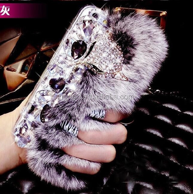 Multi Colors 100% Real Rabbit Fur Phone Case Hot Sell Luury Cover For iPhone 5c 5 5s 4 4s 6 6s 7 7 7 Plus 8 Fur Case