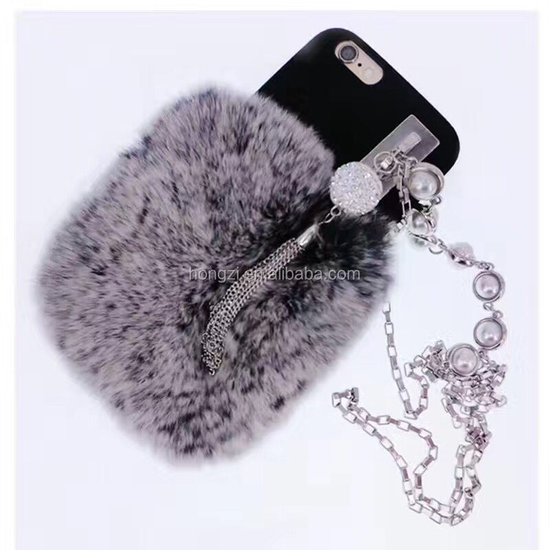 Multi Colors 100% Real Rabbit Fur Phone Case Hot Sell Luury Cover For iPhone 5c 5 5s 4 4s 6 6s 7 7 7 Plus 8 Pear Fur Case