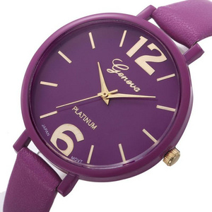 10 Colors Women horloge Bracelet Watch Famous brand Ladies Faux Leather Analog Quartz Wrist Watch Clock Women