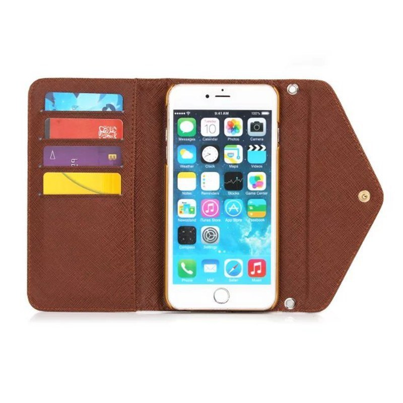 Plaid Pattern Flip Wallet PU Leather Case Cover For Apple iPhone 6 4.7 inch With Card Holder Handbag Phone Case