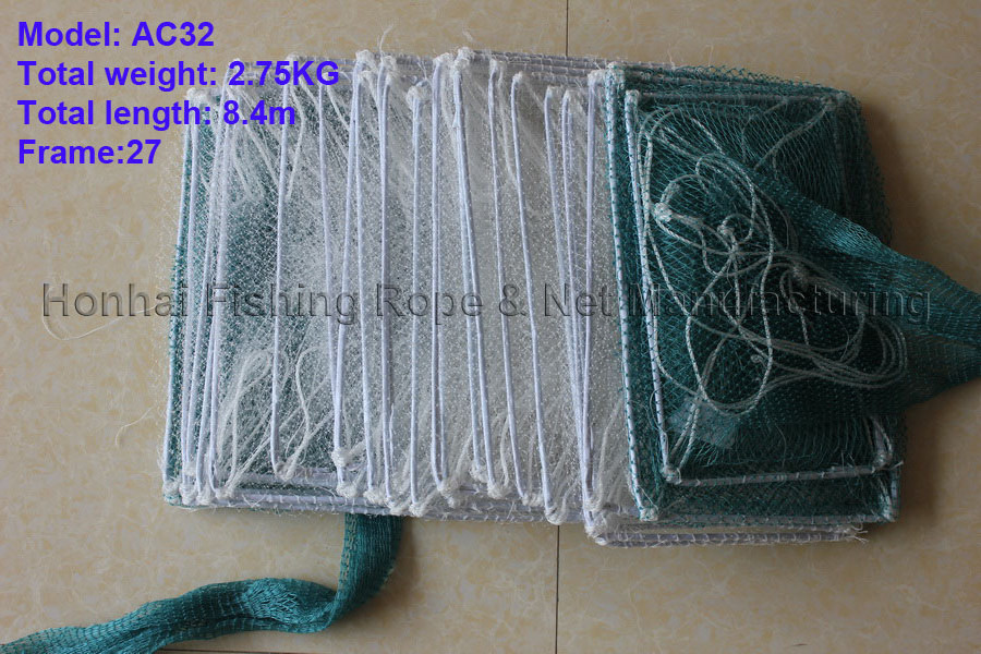 Agriculture trap with nylon monofilament net  Frame size 20cm*35cm lobster fishing trap