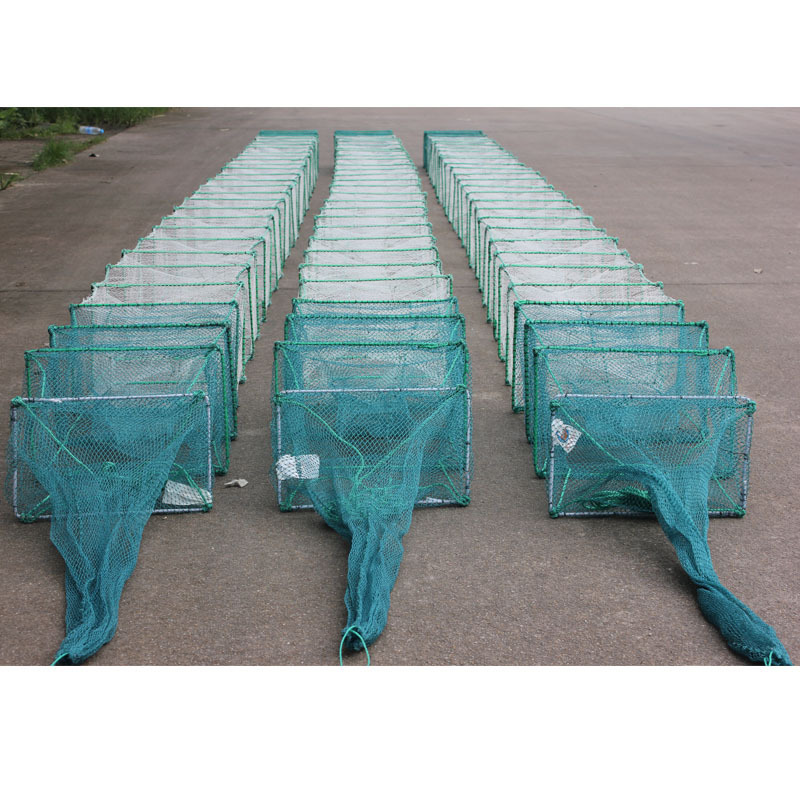 Long train fishing net trap for crab lobster shrimp