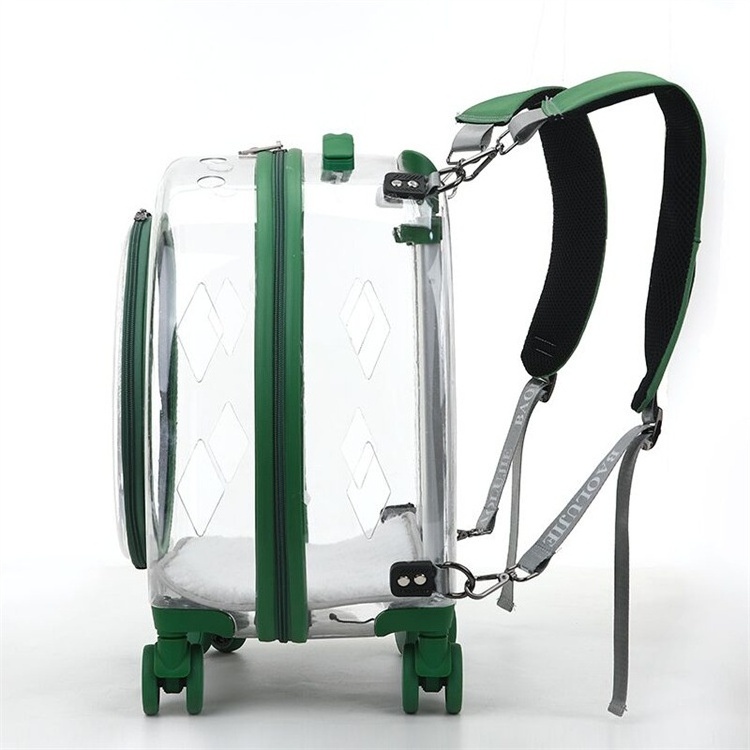 Acrylic transparent backpackable pet suitcase suitable for cats and dogs A0125