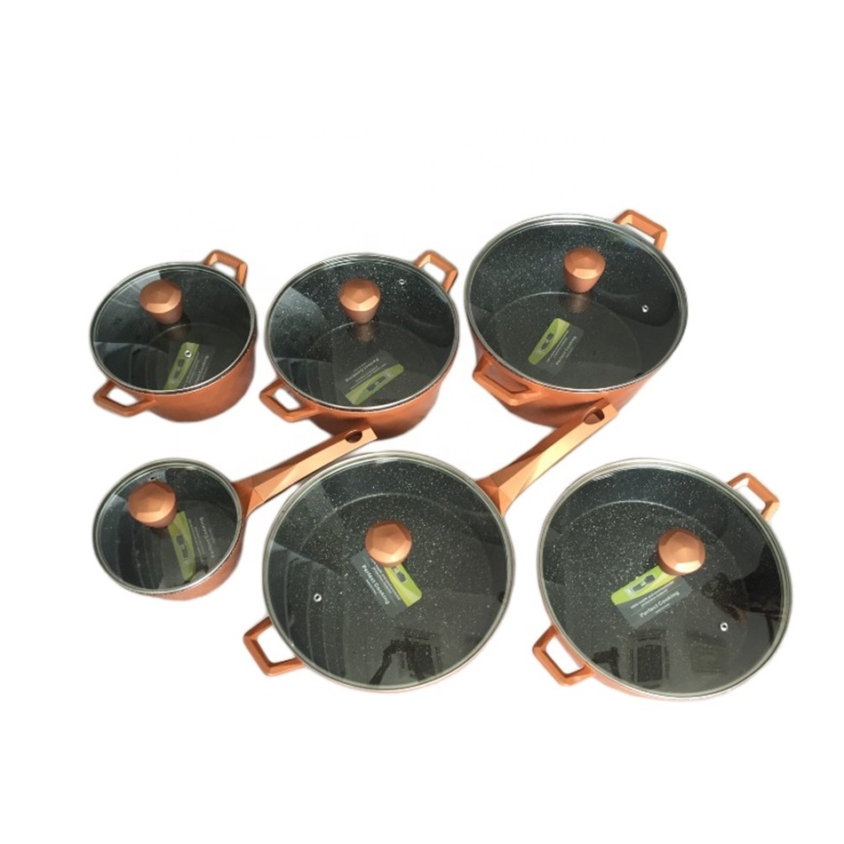 Cast Iron Cookware Enameled Cookware 12Pcs Sets