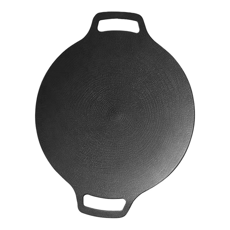 Stone healthy korean style grill pan 2.5mm cast iron non stick grill pan for camping Cookware