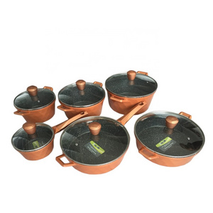 Cast Iron Cookware Enameled Cookware 12Pcs Sets