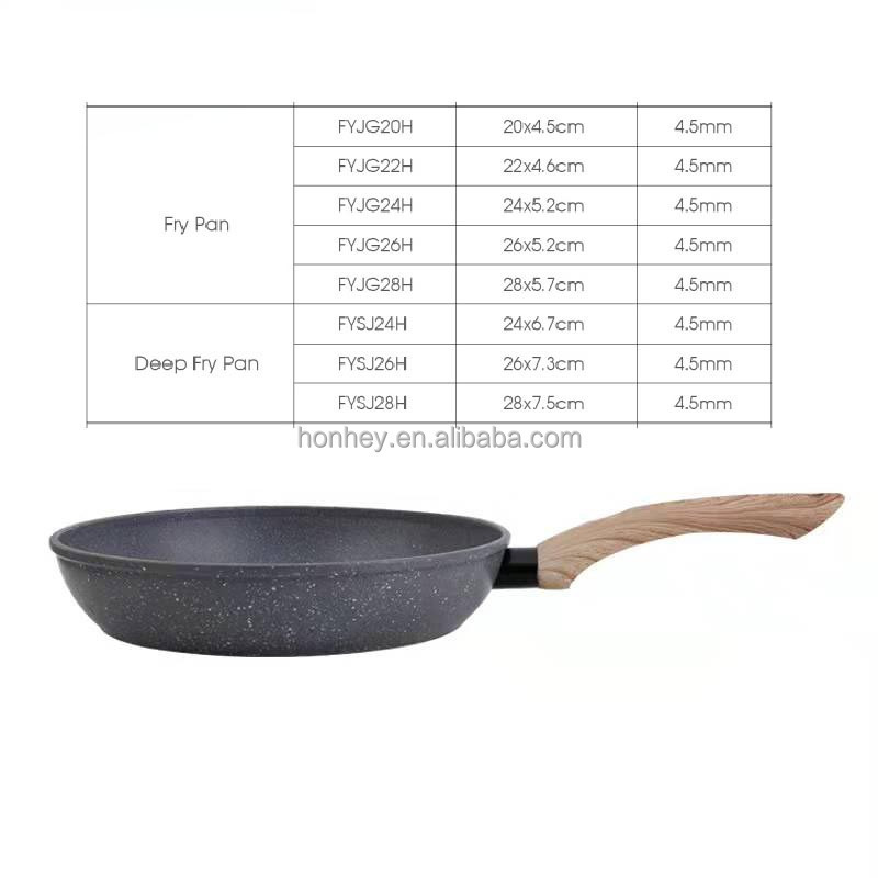 Frying Pan Cookware Set Hot Sale Honeycomb Nonstick Made in Korea Non-stick Frying Pan