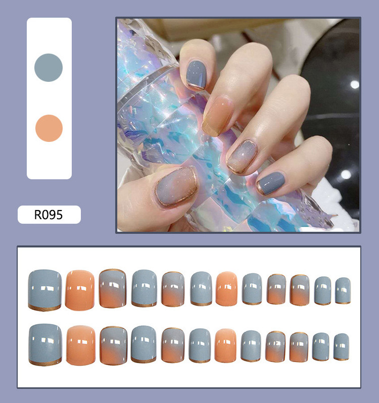 Pre Designed OEM Press On Sticker Nail Stickers Artificial Nails Fingernails