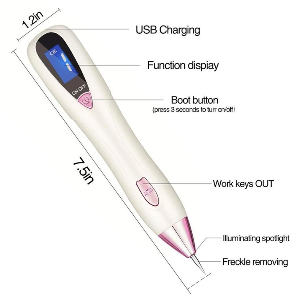 Wireless Charging Beauty Freckle Removal Point Mole Pen  beauty mole removal sweep spot pen