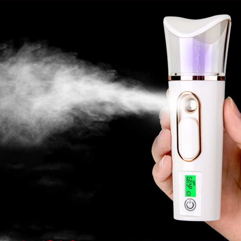 35ml USB Rechargeable Skin Test Nano Mist Handy Spray Power Bank Water Replenishment Instrument Facial Steamer